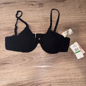 Jessica Simpson Black Swim Bra